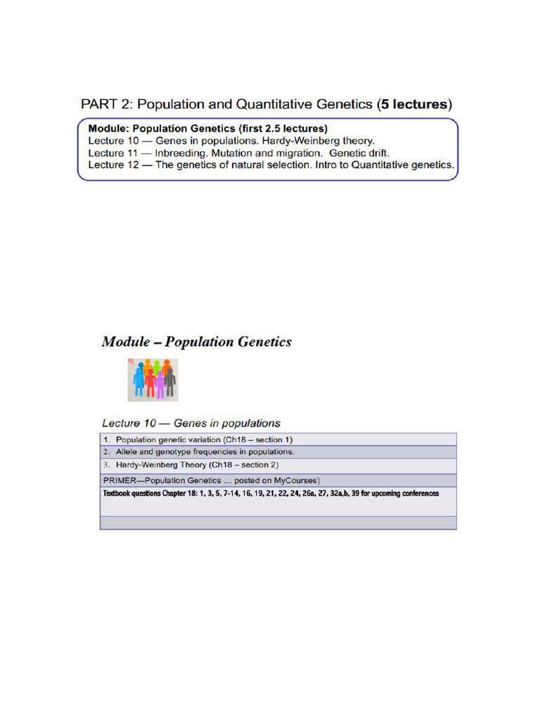 Population Genetics and Evolutionary Forces | PDF | Allele | Zygosity