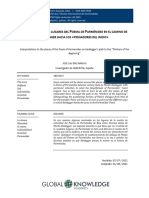 C P P H : Omentarios A Los Lugares Del Oema de Arménides en El Camino de Eidegger Hacia Los Pensadores Del Inicio