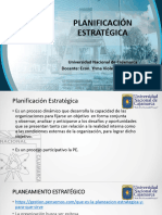 Planificación Estratégica: Universidad Nacional de Cajamarca Docente: Econ. Yrma Violeta Rojas Alcalde