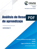 Actividad 2 Análisis de Resultados Del Aprendizaje