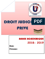 Droit Judiciaire Prive