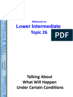 Lower Intermediate Topic 26 - Conditionals - PPSX