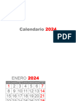 0 - Calendario 2024 14x18cm en Blanco
