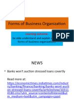 Forms of Business Organization (3)