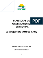 PLAN LOCAL La Angostura Arroyo Chuy