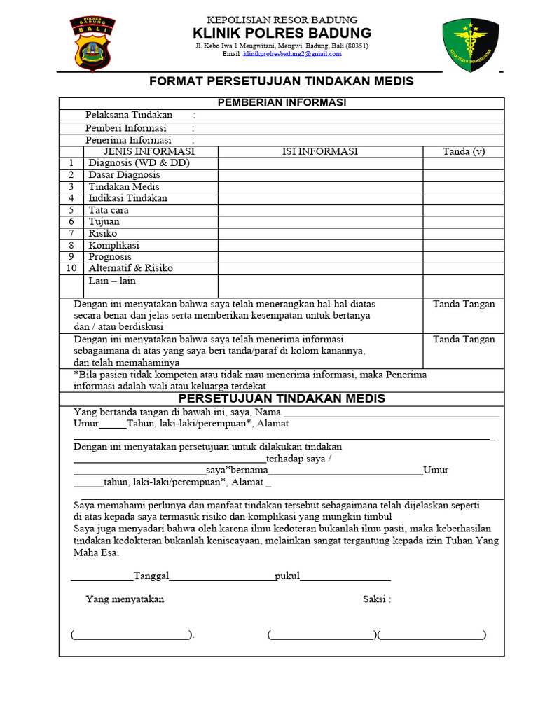 Lembar Informed Consent | PDF