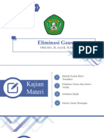 Perkuliahan Aljabar Linear 1 (Eliminasi Gauss)