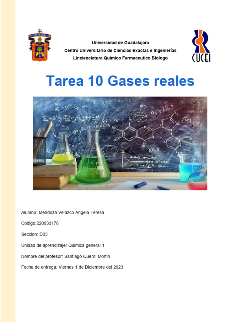 Ejemplos de Gases Reales y Ideales | PDF | Metano | Gases