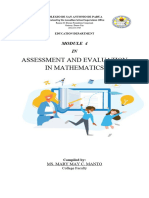 Module 4 ASSESSMENT AND EVALUATION