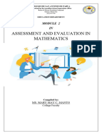 Assessment and Evaluation Module 2