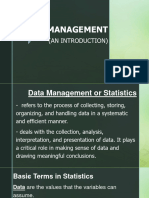 Data Management (Introduction)