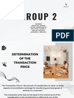 Group 2 - Determination of The Transaction Price