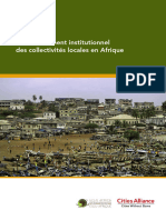 L'environnement Institutionnel Des Collectivités Locales en Afrique