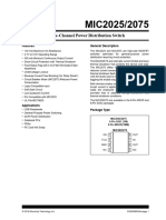 MIC2025 2075 Single Channel Power Distribution Switch DS20006030A