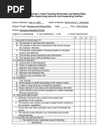 Evaluation Form