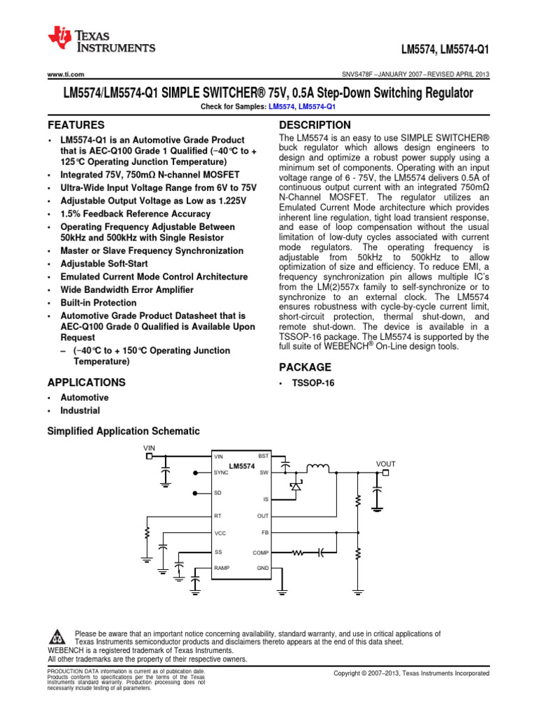 LM 5574 | PDF | Amplifier | Capacitor