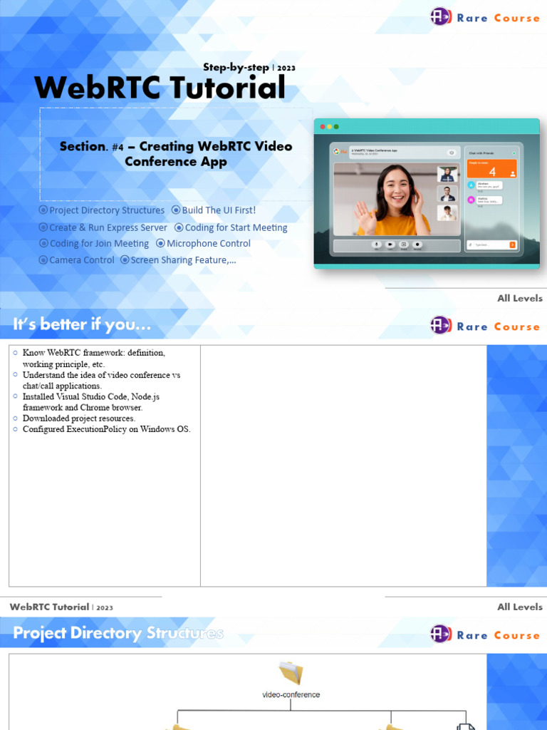 WebRTC Video Conference App Guide | PDF | Mobile App | Video