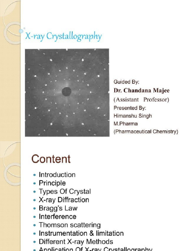 X Ray Diffraction | PDF
