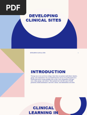 Developing Clinical Sites