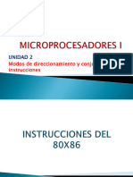 2.1 INSTRUCCIONES DEL 80x86 PARTE 1