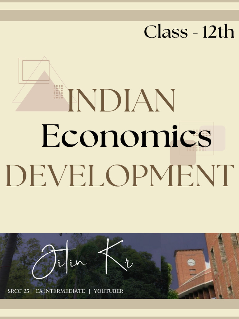 Indian Economic Notes PDF