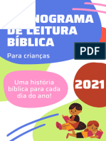 Cronograma de Leitura Bíblica para Crianças