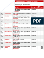 Grasso Tech Athletic Event Schedule