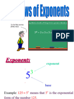 Laws of Exponents Student Use