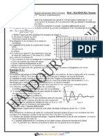Série D'exercices - Physique Oscillations Mécaniques Forcées (SC Exp) - Bac Sciences Exp (2014-2015) MR Handoura Naceur