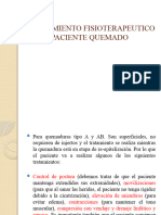 Tratamiento Fisioterapeutico en El Paciente Quemado