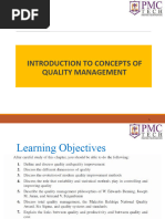 Introduction To Quality Management