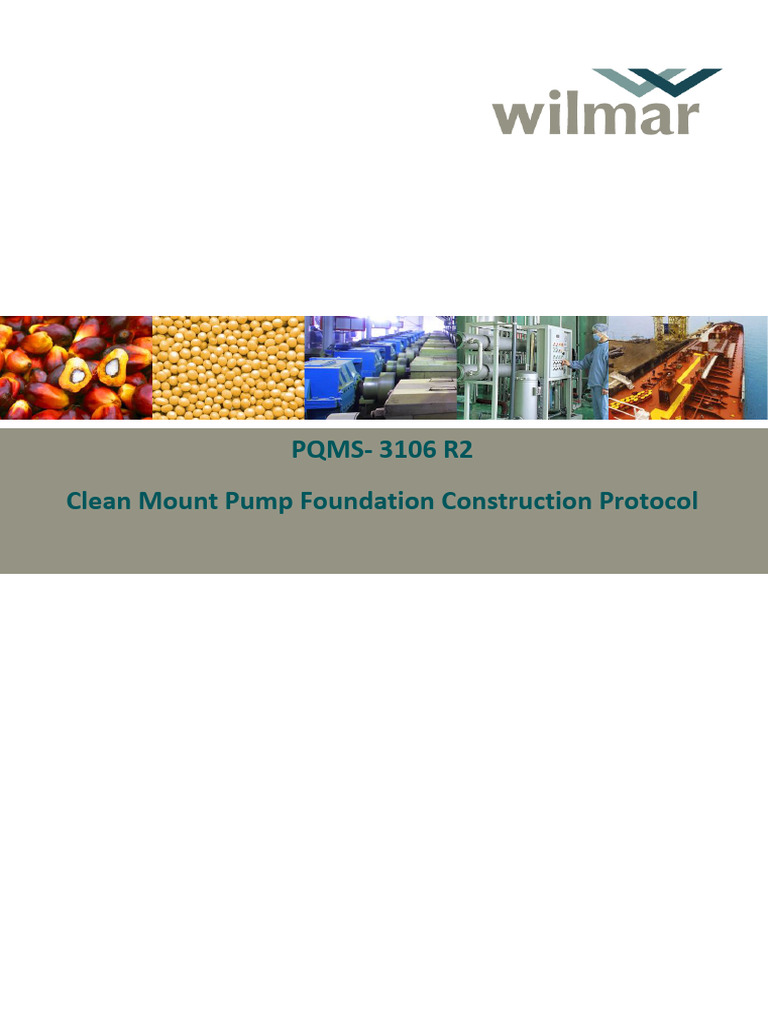 Clean Mount Pump Foundation Protocol | PDF | Pipe (Fluid Conveyance) | Pump