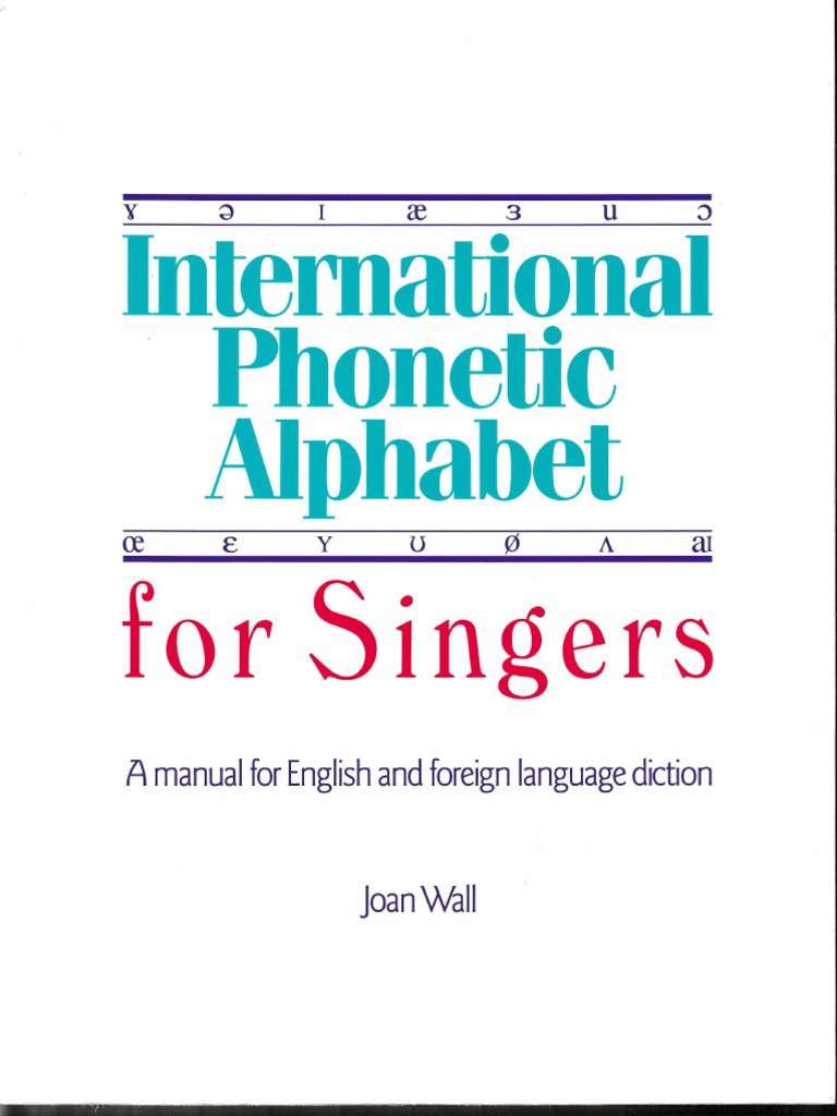 IPA For Singers | PDF | Vowel | Stress (Linguistics)