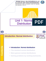 Unit 1 - Normal Distribution
