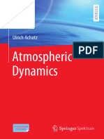 Ulrich Achatz Atmospheric Dynamics Springer Verlag GMBH Deutschland