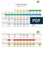 Competition Schedule Updated December 07th