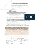 Requisitos para La Solicitud de Patentes