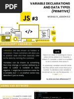 Module 8.0 - Lesson 8.3 Vriable Declaration and Data Type (Primitive)