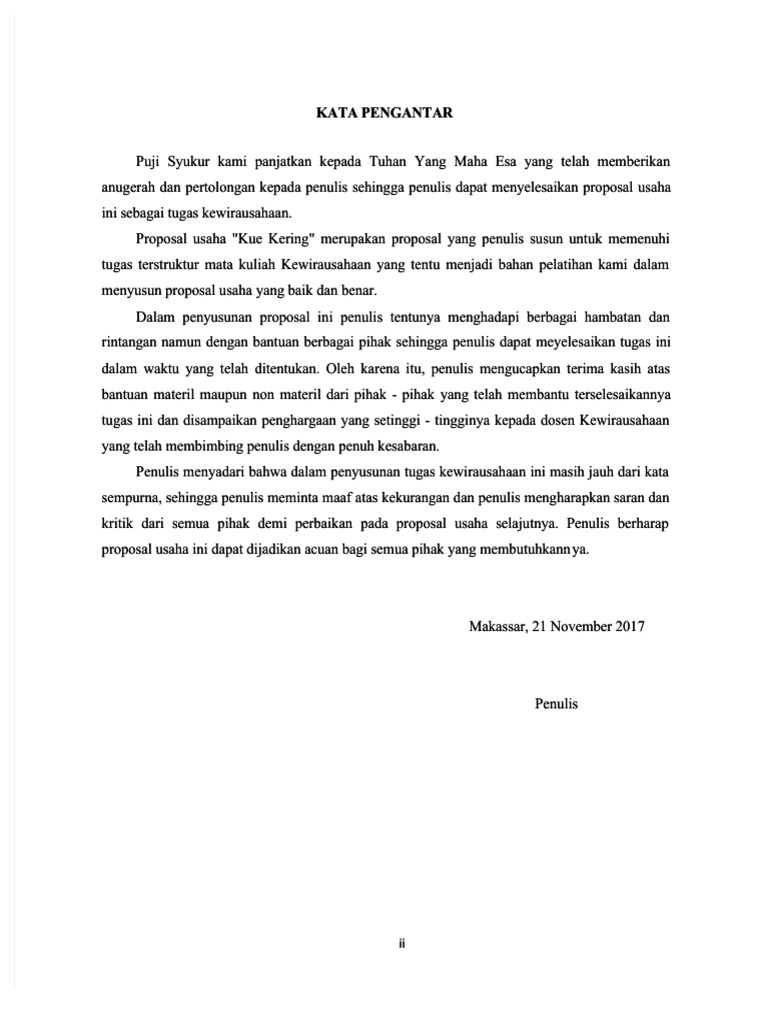 Pdf Proposal Produksi Kue Kering Compress Pdf