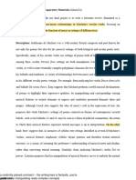 HMU225 Final Project: Preparatory Materials (Alison Li) Statement: My Objective For My Final Project Is To Write A Literature Review, Formatted As A