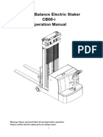 CB08-i Counter Balance Stacker Operation Manual - 2022-11