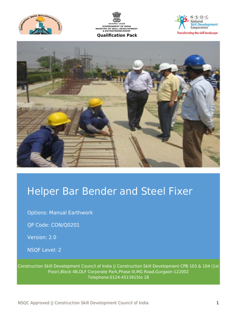 QP CON Q0201 Helper Bar Bender and Steel Fixer v2.0 PDF