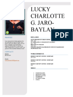 Lucky Charlotte G. Jaro-Baylan: Profile