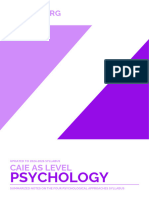 Caie As Level Psychology 9990 Four Psychological Approaches v4