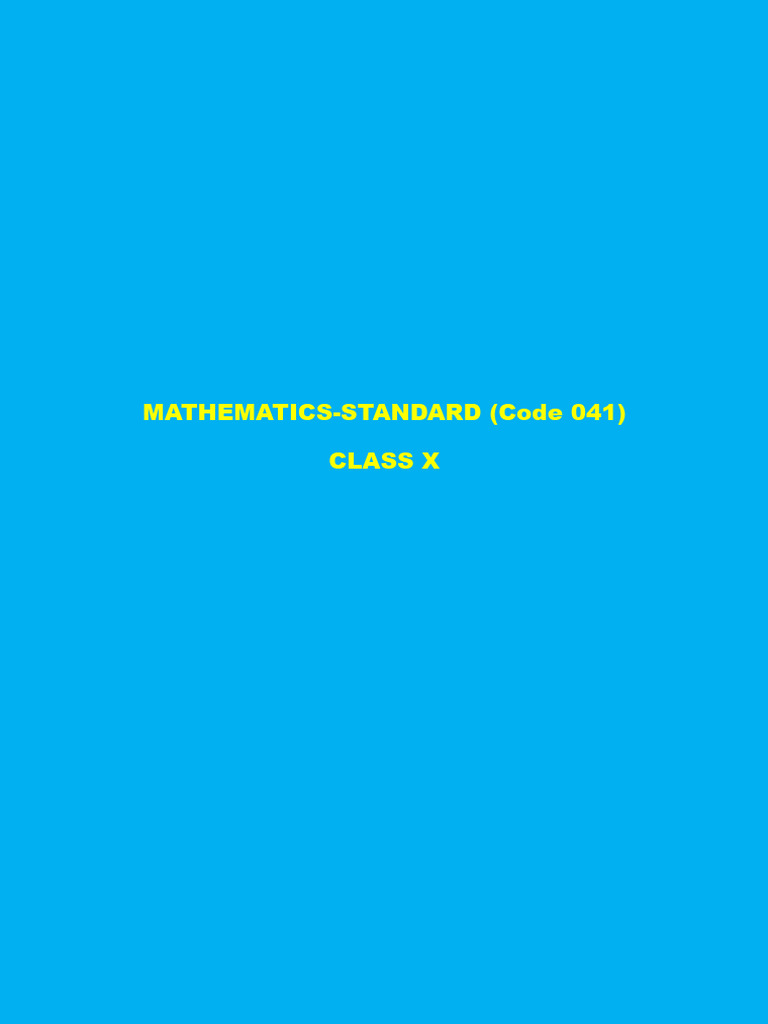 Oavs Maths Standard 2023 24 Practice Sets Pdf Circle Area