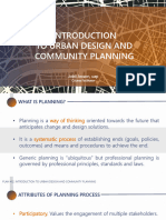 1 Introduction To Urban Design and Community Planning