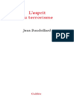 Lesprit Du Terrorisme (Jean Baudrillard)