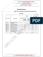 MBA - Semester - I - Structure