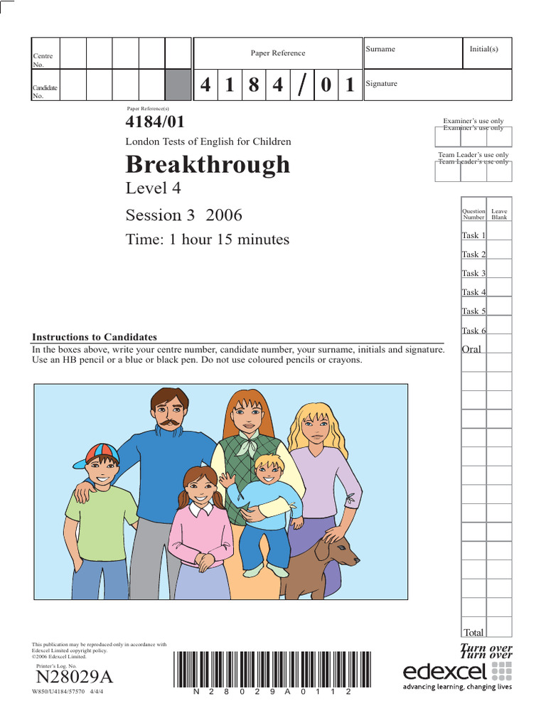 Breakthroughsession 32006 Written Paper N28029 A | PDF