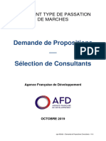 Demande de Propositions Consultants